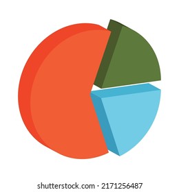 pie statistics infographic isolated icon