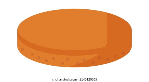 Pie sweet food. Vector illustration