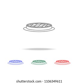 pie in a tray icon. Elements of grocery store  in multi colored icons. Premium quality graphic design icon. Simple icon for websites, web design, mobile app on white background