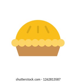 Pie vector, Chirstmas related flat design icon