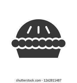 Pie vector, Chirstmas related solid design icon
