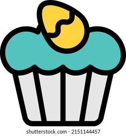 pie vector color line icon