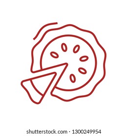 Pie vector icon