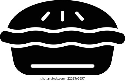Pie Vector Icon Design Illustration
