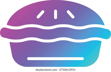 Pie Vector Icon Design Illustration