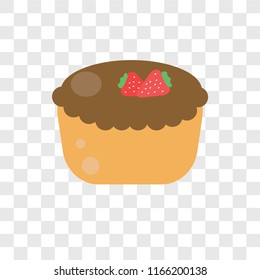 Pie vector icon isolated on transparent background, Pie logo concept