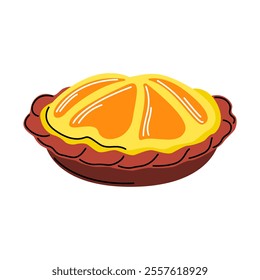 Pie Vector Illustration. Good for Food Designs.