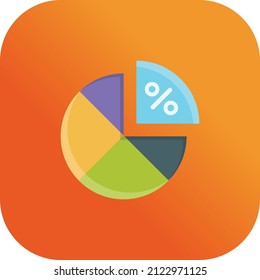 pie Vector illustration on a transparent background.Premium quality symmbols.Vector line flat icon for concept and graphic design.
