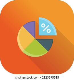 pie Vector illustration on a transparent background.Premium quality symmbols.Vector line flat icon for concept and graphic design.
