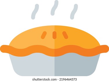 pie vector on white background. isolated Vector icon