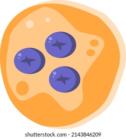 pie vector suitable for sweet food and cake product design needs