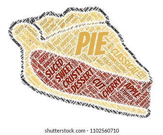 Pie word cloud