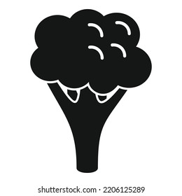 Piece brocoli icon simple vector. Cabbage food. Sweet vegan