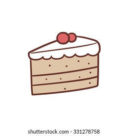 Featured image of post Slice Of Cake Drawing Easy