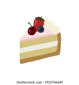ケーキ いちご のイラスト素材 画像 ベクター画像 Shutterstock