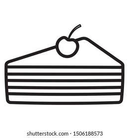 piece of cake design vector illustration