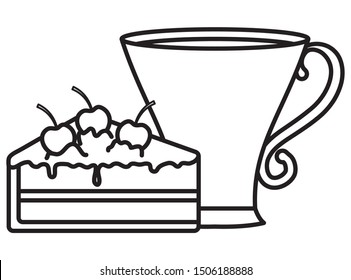 piece of cake design vector illustration