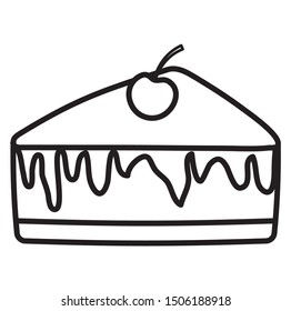 piece of cake design vector illustration