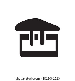 piece of cake icon illustration isolated vector sign symbol