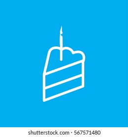 piece of cake icon illustration isolated vector sign symbol