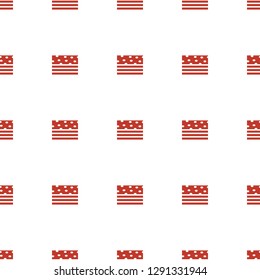 piece of cake icon pattern seamless white background. Editable filled piece of cake icon. piece of cake icon pattern for web and mobile.