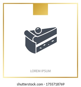 piece of cake Icon. Vector illustration EPS 10.