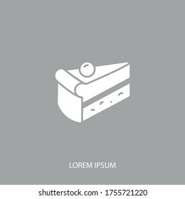 piece of cake Icon. Vector illustration EPS 10.