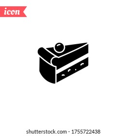 piece of cake Icon. Vector illustration EPS 10.