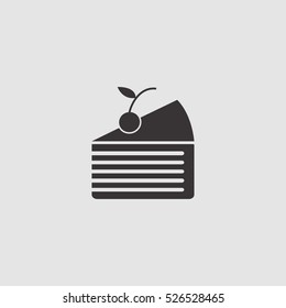 piece of cake icon vector illustration, can be used for web and mobile design