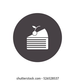 piece of cake icon vector illustration, can be used for web and mobile design