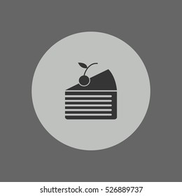 piece of cake icon vector illustration, can be used for web and mobile design