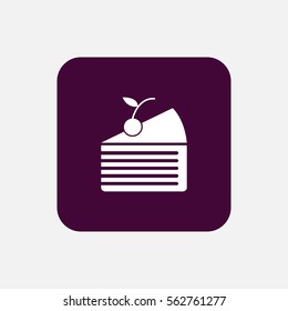 piece of cake icon vector illustration, can be used for web and mobile design.