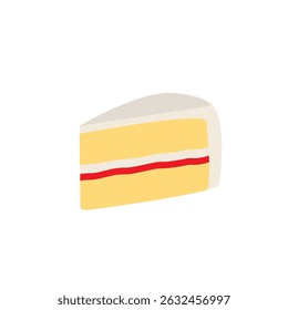 piece of cake strawberry shortcake frosting delicious dessert food birthday slice