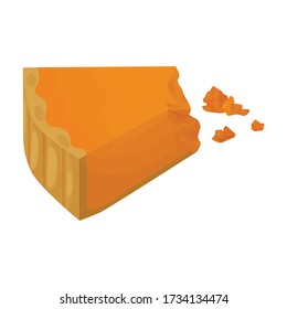 Piece of cake vector icon.Cartoon vector icon isolated on white background piece of cake.