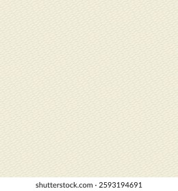 A piece of cardboard with a subtle fine structure made up of wavy diagonal stripes. A sample of light greige stiff paper with some kind of scales or striations. Vector artwork.