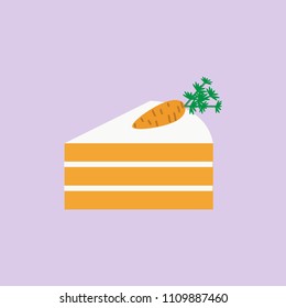 A piece of carrot cake
