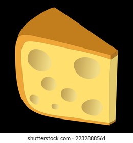 piece of cheese with holes