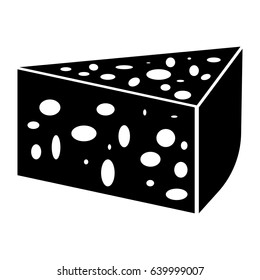 Piece cheese icon .