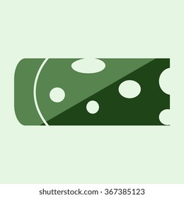  Piece of cheese isolated