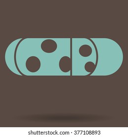 Piece of cheese isolated