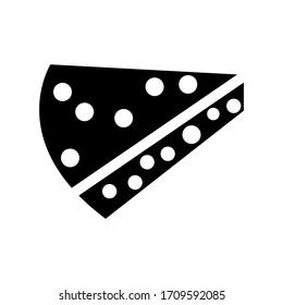 Piece of cheese. The isolated object on a white background, Vector illustration