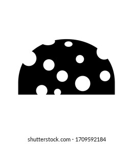 Piece of cheese. The isolated object on a white background, Vector illustration