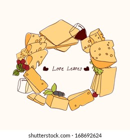 piece of cheese isolated vector 