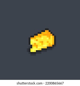 piece of cheese in pixel art style