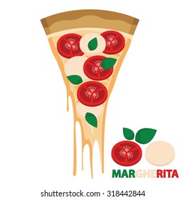 Piece of Cheese Pizza Margarita