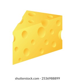 a piece of cheese that is yellow