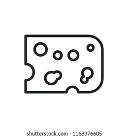 piece of cheese vector icon