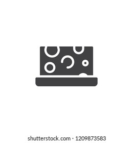 Piece of cheese vector icon. filled flat sign for mobile concept and web design. Cheese simple solid icon. Symbol, logo illustration. Pixel perfect vector graphics