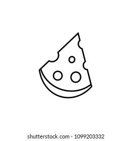 piece of cheese - vector illustration