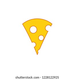 Piece of cheese. vector illustration.